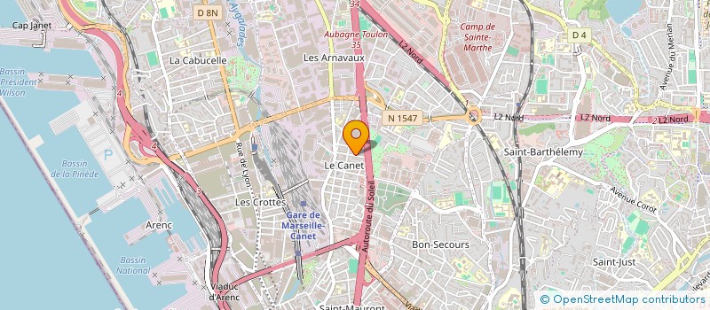 localisation de l'entreprise SECURITE CONFORT FERMETURES à MARSEILLE