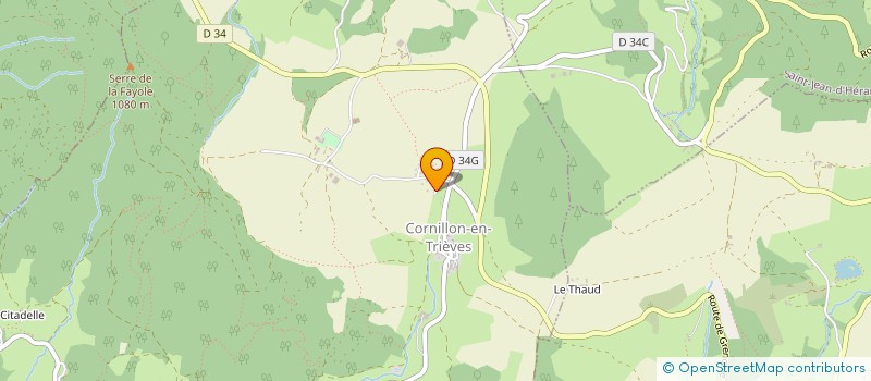 localisation de l'entreprise SECURITE - CONSEILS ET FORMATIONS  CORNILLON-EN-TRIEVES