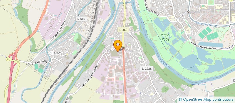 localisation de l'entreprise SECURITE CONTROLE PREVENTION FORMATION à MAREUIL-LES-MEAUX