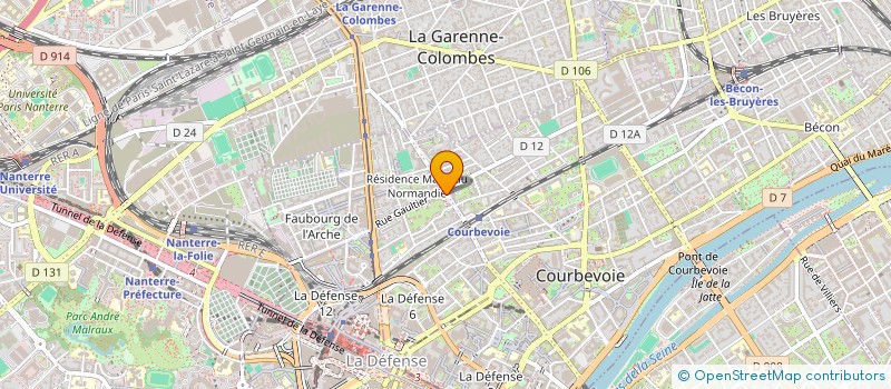 localisation de l'entreprise SECURITE ET PROTECTION à COURBEVOIE