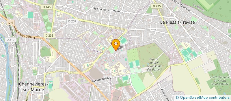 localisation de l'entreprise SECURITE ET PROTECTION COMMERCIALE PRIVE à CHENNEVIERES-SUR-MARNE