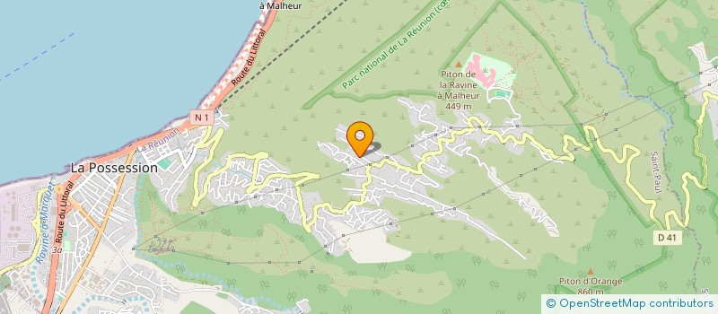 localisation de l'entreprise SECURITE ET PROTECTION INDIVIDUELLE DE LA REUNION à LA POSSESSION