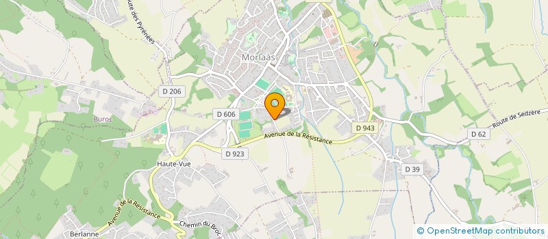 localisation de l'entreprise SECURITE FORMATION CONSEIL à MORLAAS