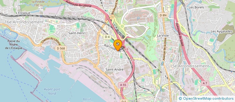 localisation de l'entreprise SECURITE GARDIENNAGE DE PROVENCE à MARSEILLE