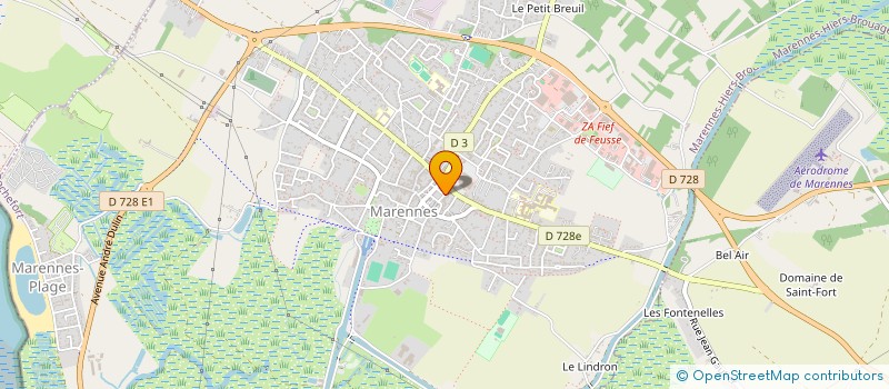 localisation de l'entreprise SECURITE GARDIENNAGE MARENNES OLERON à MARENNES-HIERS-BROUAGE