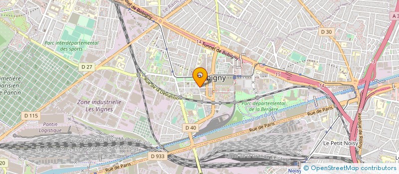 localisation de l'entreprise SECURITE GARDIENNAGE PROTECTION FRANCE  BOBIGNY