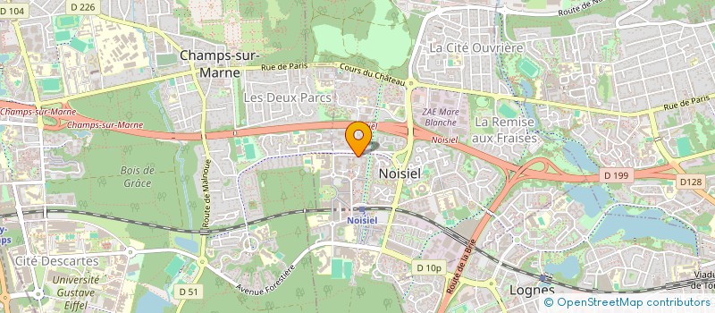 localisation de l'entreprise SECURITE GARDIENNAGE SURETE (S.G.S) à NOISIEL