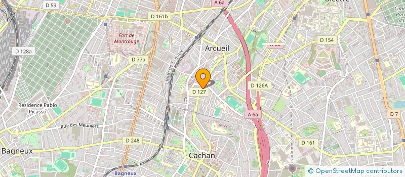 localisation de l'entreprise SECURITE GARDIENNAGE SURVEILLANCE à ARCUEIL
