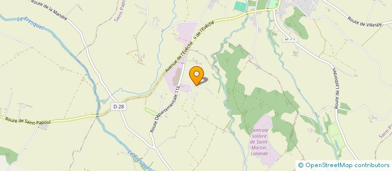 localisation de l'entreprise SECURITE GENERALE DU SUD  SAINT-MARTIN-LALANDE