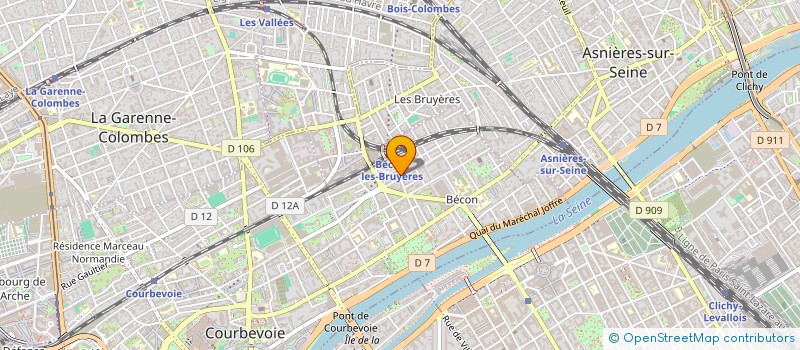 localisation de l'entreprise SECURITE GENERALE ET SURVEILLANCE à COURBEVOIE