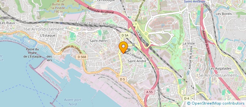 localisation de l'entreprise SECURITE & INCENDIE à MARSEILLE