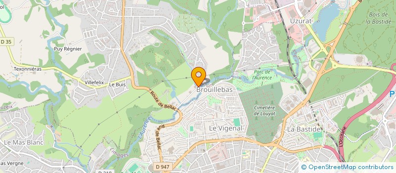 localisation de l'entreprise SECURITE INCENDIE à COUZEIX