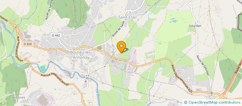 localisation de l'entreprise SECURITE INCENDIE NORD ARDECHE à SAINT-CLAIR