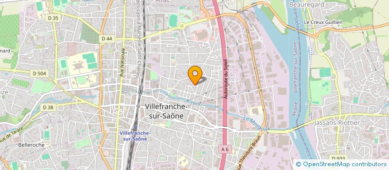 localisation de l'entreprise SECURITE INCENDIE PROTECTION HABITAT à VILLEFRANCHE-SUR-SAONE
