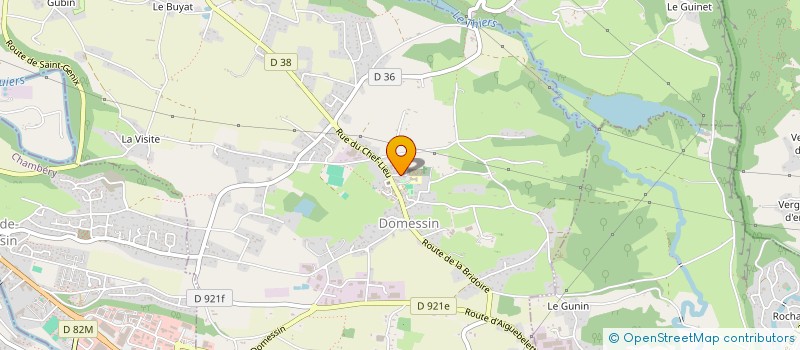 localisation de l'entreprise SECURITE INCENDIE SAVOIE  DOMESSIN