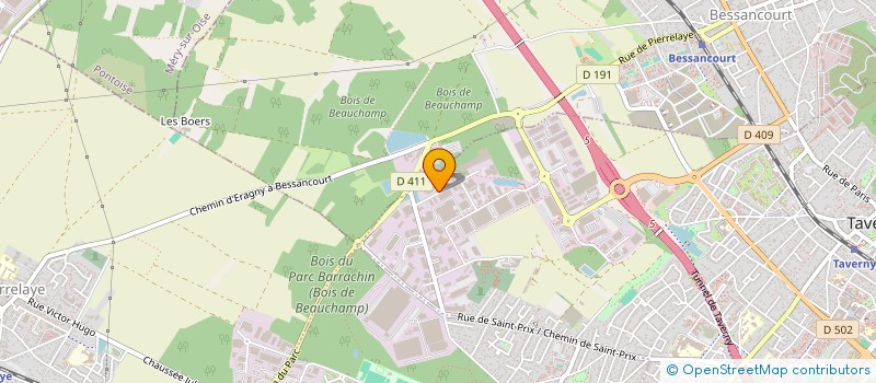 localisation de l'entreprise SECURITE INCENDIE SIA à TAVERNY