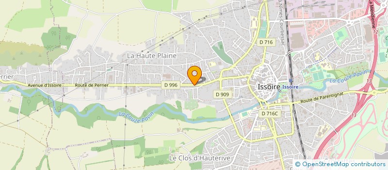 localisation de l'entreprise SECURITE INDUSTR PROTECTION INDIVIDUELLE à ISSOIRE