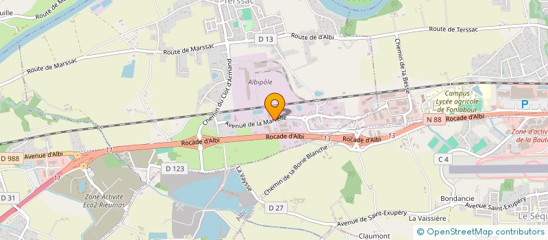 localisation de l'entreprise SECURITE INTERVENTION CONSEIL 81  TERSSAC