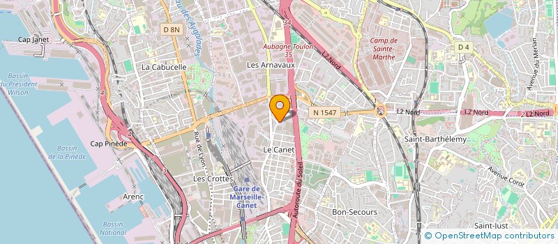 localisation de l'entreprise SECURITE-INTERVENTION-GARDIENNAGE à MARSEILLE