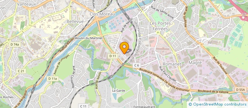 localisation de l'entreprise SECURITE INTERVENTION GARDIENNAGE INTERNATIONAL à LIMOGES