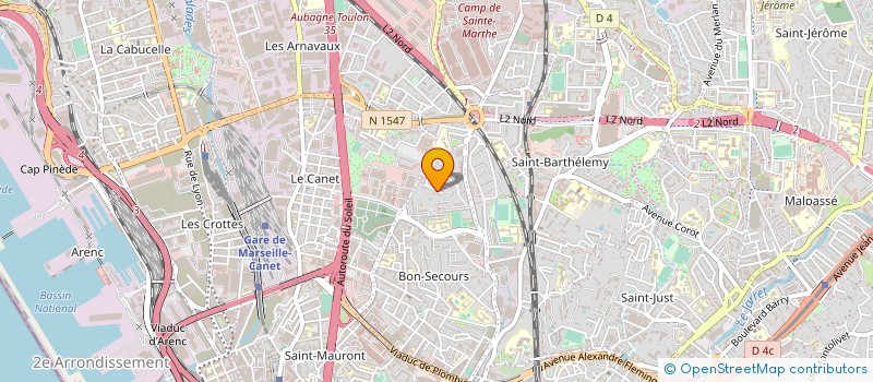 localisation de l'entreprise SECURITE LINE PROTECTION SLP  MARSEILLE