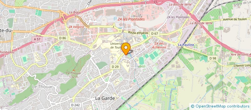 localisation de l'entreprise SECURITE MERIDIONALE D'INTERVENTION  LA GARDE