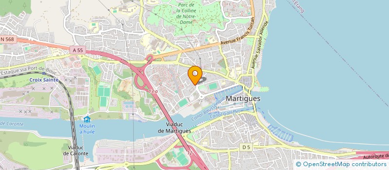 localisation de l'entreprise SECURITE P.A.C.A.SURVEILLANCE-GARDIENNAG  MARTIGUES