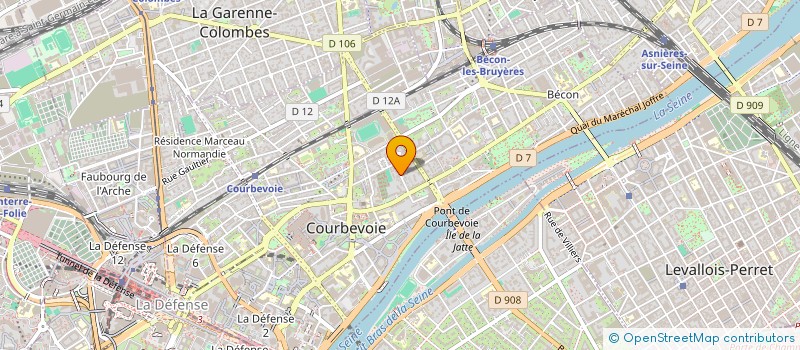 localisation de l'entreprise SECURITE PLUS à COURBEVOIE