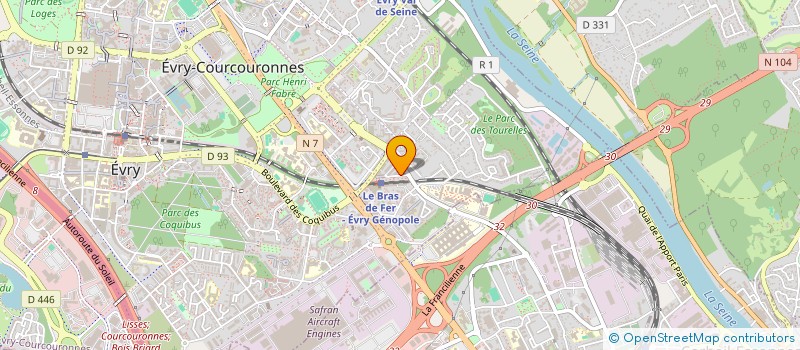 localisation de l'entreprise SECURITE POUR TOUS à EVRY-COURCOURONNES