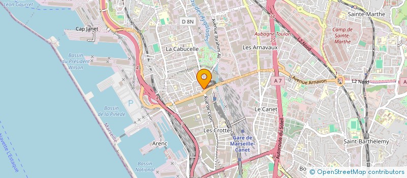 localisation de l'entreprise SECURITE PREVENTION GARDIENNAGE à MARSEILLE