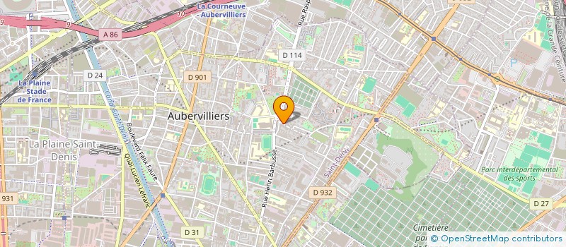 localisation de l'entreprise SECURITE PRIVEE 93  AUBERVILLIERS