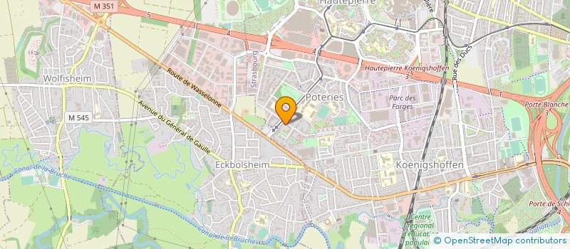 localisation de l'entreprise SECURITE PROTECT SERVICES à STRASBOURG
