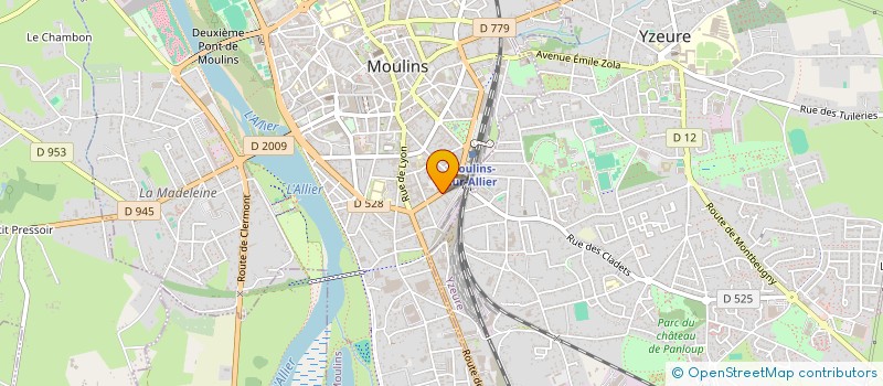 localisation de l'entreprise SECURITE PROTECTION AUVERGNE RHONE ALPES à MOULINS