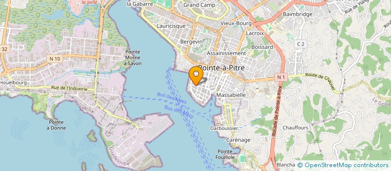 localisation de l'entreprise SECURITE PROTECTION GUADEL ANTILLES  POINTE A PITRE