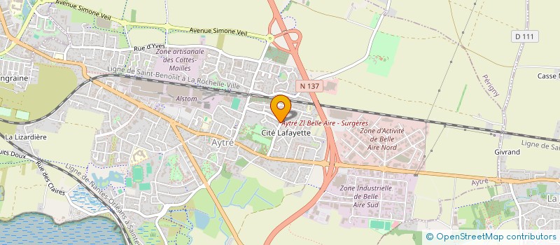 localisation de l'entreprise SECURITE ROUTIERE ENTREPRISE 17  AYTRE