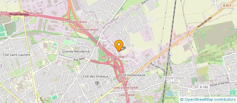 localisation de l'entreprise SECURITE SERVICE INCENDIE à LENS
