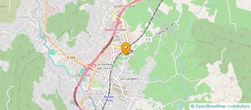 localisation de l'entreprise SECURITE TECHNOLOGIE SERVICES  SOLLIES-PONT