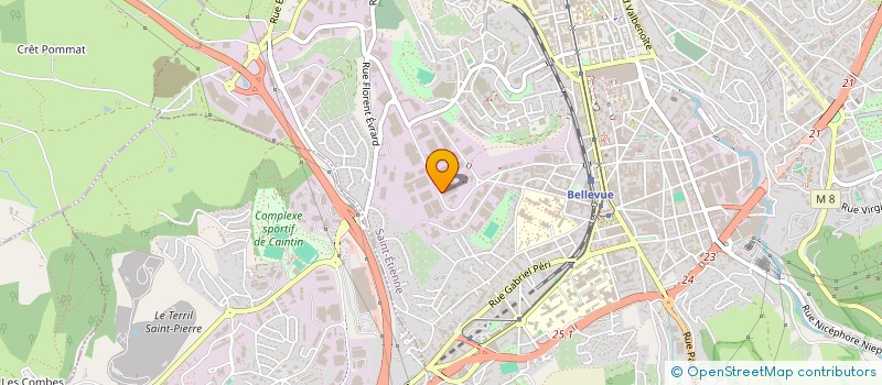 localisation de l'entreprise SECURITE TOITURES SERVICES - STS à SAINT-ETIENNE