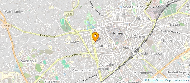 localisation de l'entreprise SECURITEL  NIMES