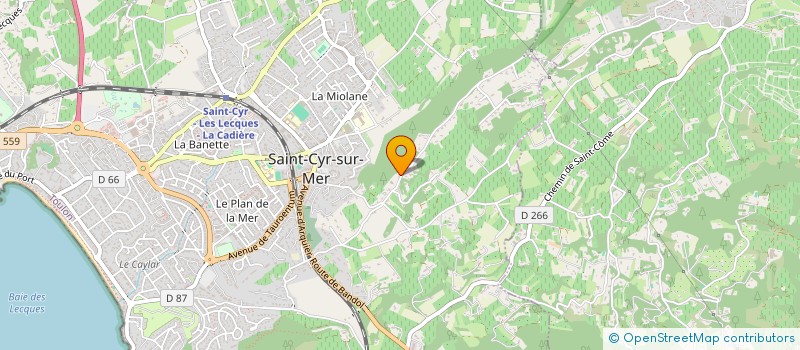 localisation de l'entreprise SECURITELEC à SAINT-CYR-SUR-MER