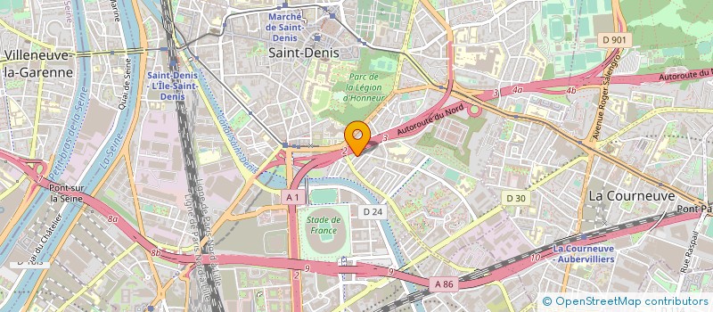 localisation de l'entreprise SECURITY GUARD PROTECT  SAINT-DENIS