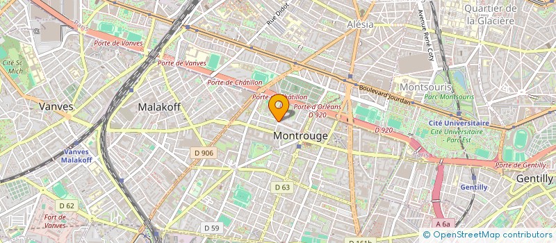 localisation de l'entreprise SECURITY YCHE CONSULTING  MONTROUGE