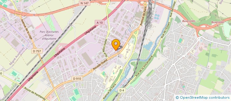 localisation de l'entreprise SECUROSCOPE à POITIERS
