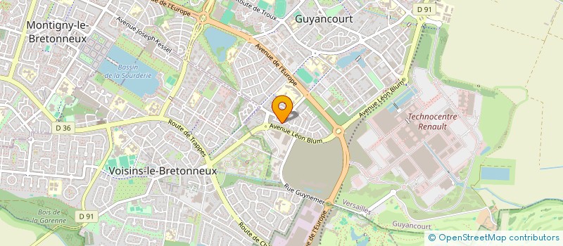 localisation de l'entreprise SECURY CLEF  GUYANCOURT