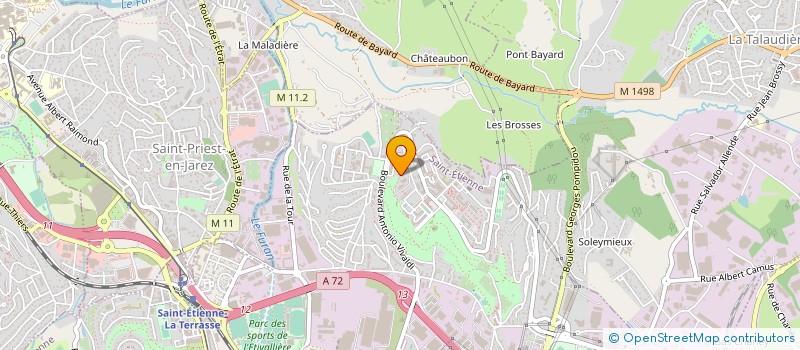 localisation de l'entreprise SECURY'S MESSAGERIE  SAINT-ETIENNE