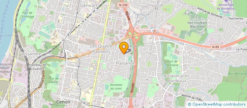 localisation de l'entreprise SECURYA à CENON