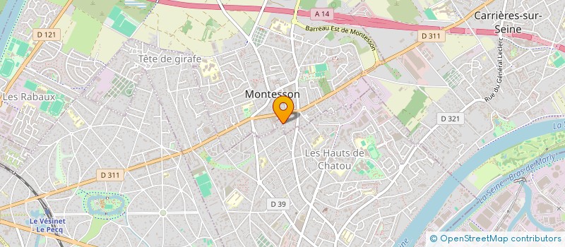 localisation de l'entreprise SECURYTEC à MONTESSON