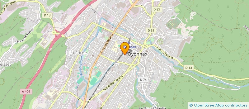 localisation de l'entreprise SECUTRI à OYONNAX