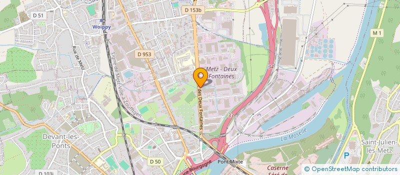 localisation de l'entreprise SECVAD  METZ