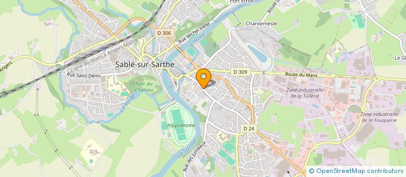 localisation de l'entreprise SECY à SABLE-SUR-SARTHE